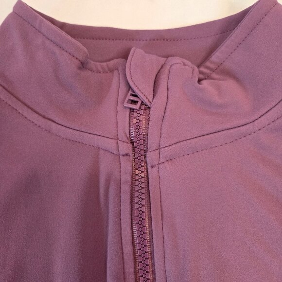 SUNZEL Women Lightweight Sports Running Workout Yoga Athletic Jacket Sz 8 Maroon - Picture 9 of 12